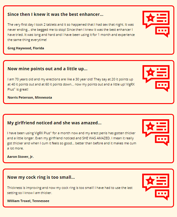 Vigrx plus customer reviews